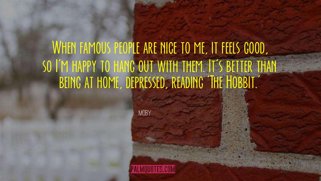 Moby Quotes: When famous people are nice