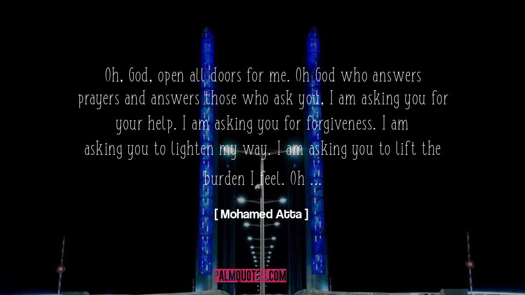 Mohamed Atta Quotes: Oh, God, open all doors