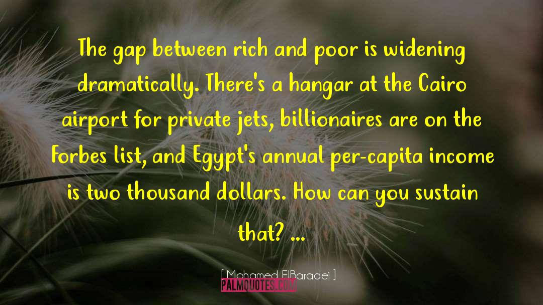 Mohamed ElBaradei Quotes: The gap between rich and