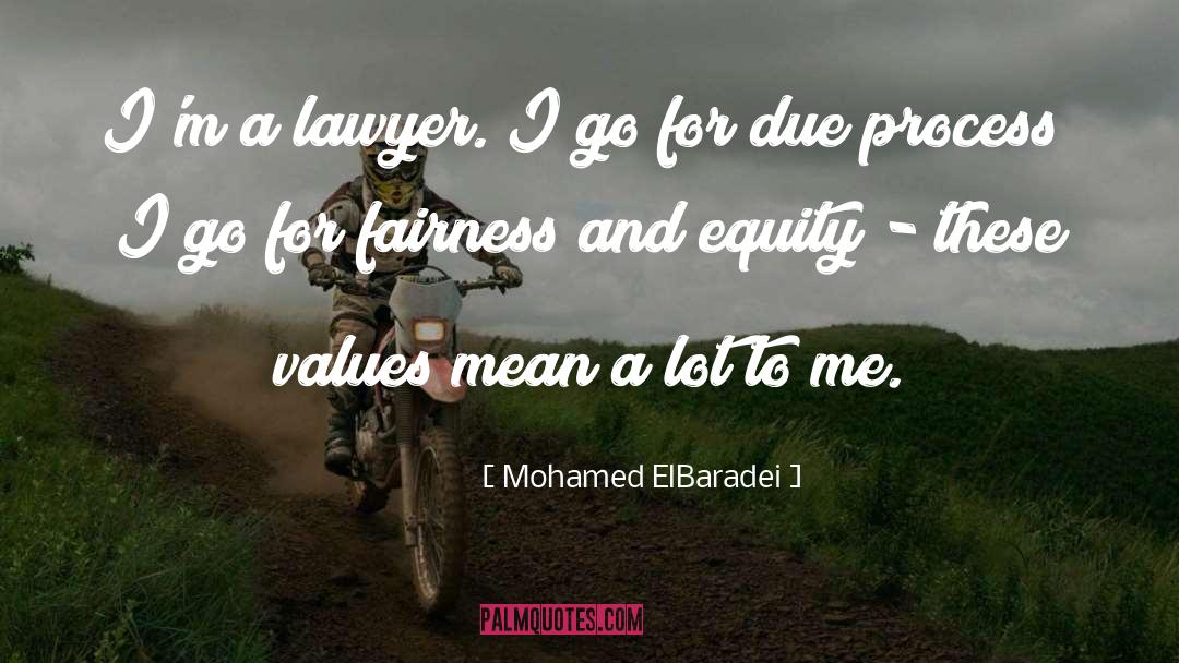 Mohamed ElBaradei Quotes: I'm a lawyer. I go