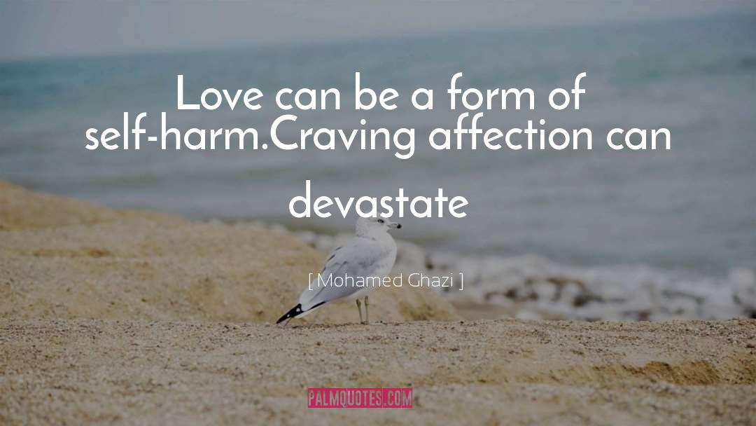 Mohamed Ghazi Quotes: Love can be a form