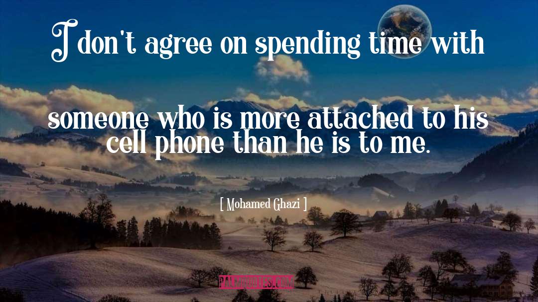 Mohamed Ghazi Quotes: I don't agree on spending