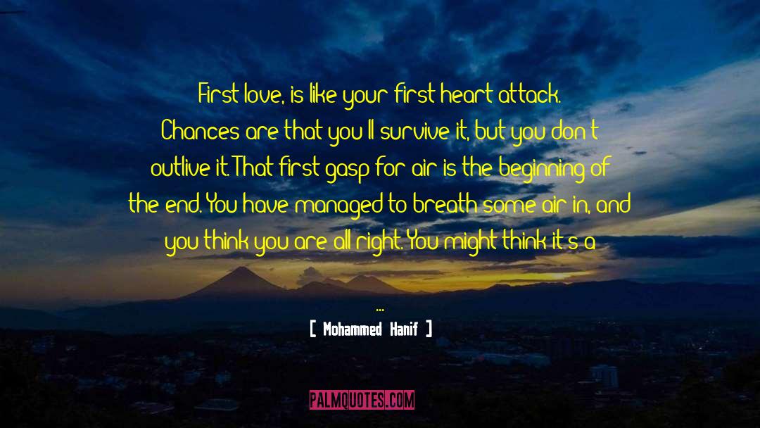 Mohammed Hanif Quotes: First love, is like your