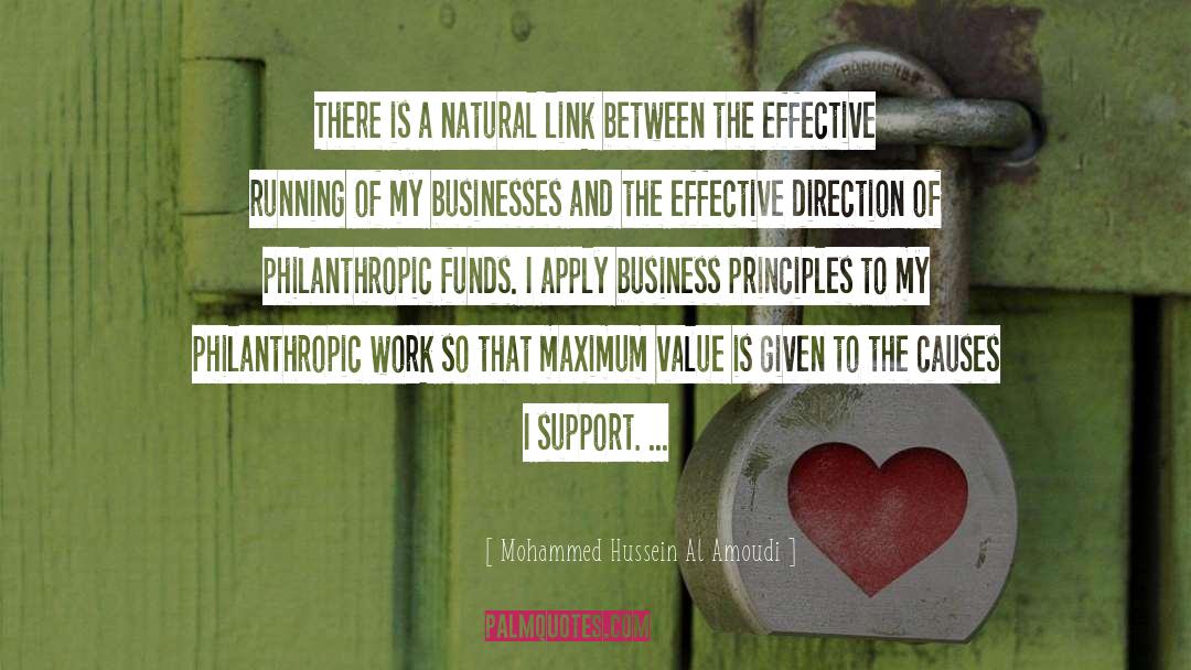 Mohammed Hussein Al Amoudi Quotes: There is a natural link