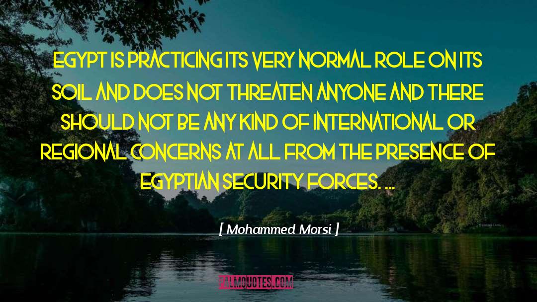 Mohammed Morsi Quotes: Egypt is practicing its very