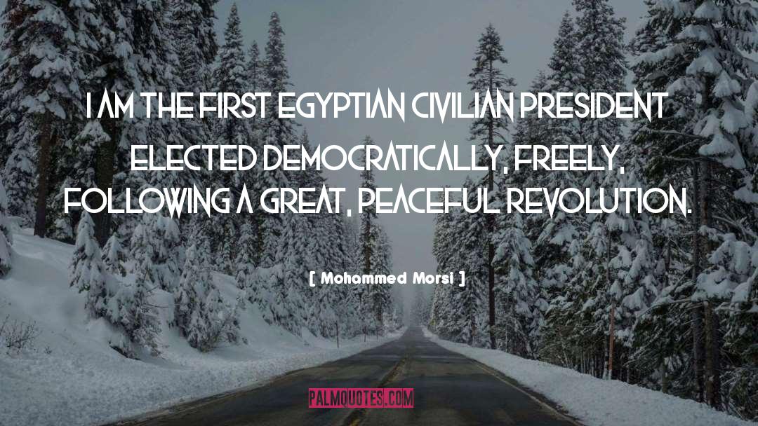 Mohammed Morsi Quotes: I am the first Egyptian