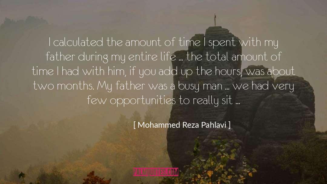 Mohammed Reza Pahlavi Quotes: I calculated the amount of