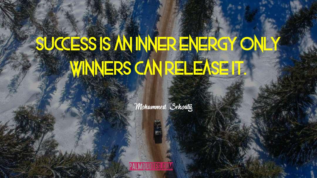 Mohammed Sekouty Quotes: Success is an inner energy