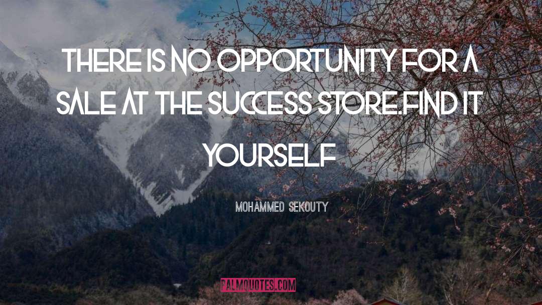 Mohammed Sekouty Quotes: There is no opportunity for