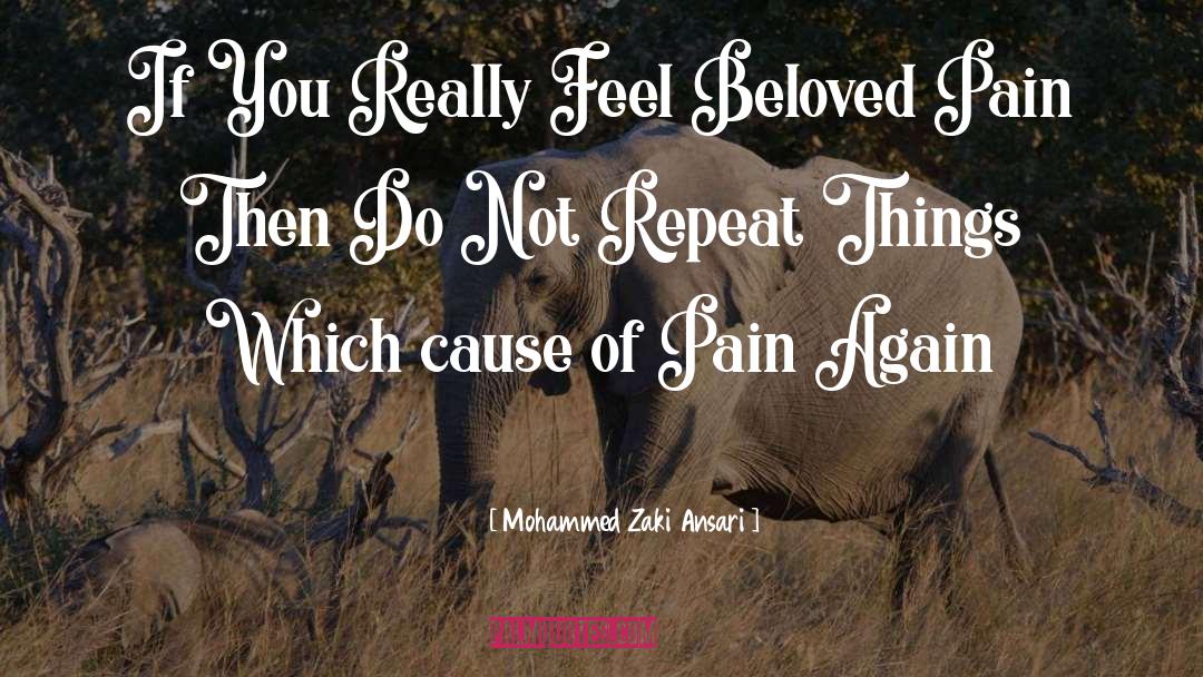 Mohammed Zaki Ansari Quotes: If You Really Feel Beloved