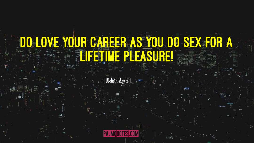 Mohith Agadi Quotes: Do Love your career as