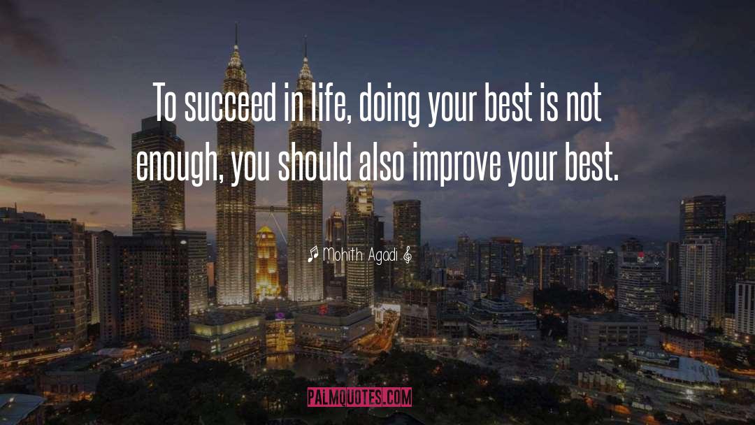 Mohith Agadi Quotes: To succeed in life, doing