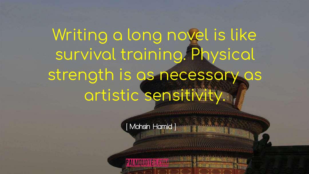 Mohsin Hamid Quotes: Writing a long novel is