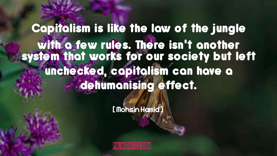 Mohsin Hamid Quotes: Capitalism is like the law
