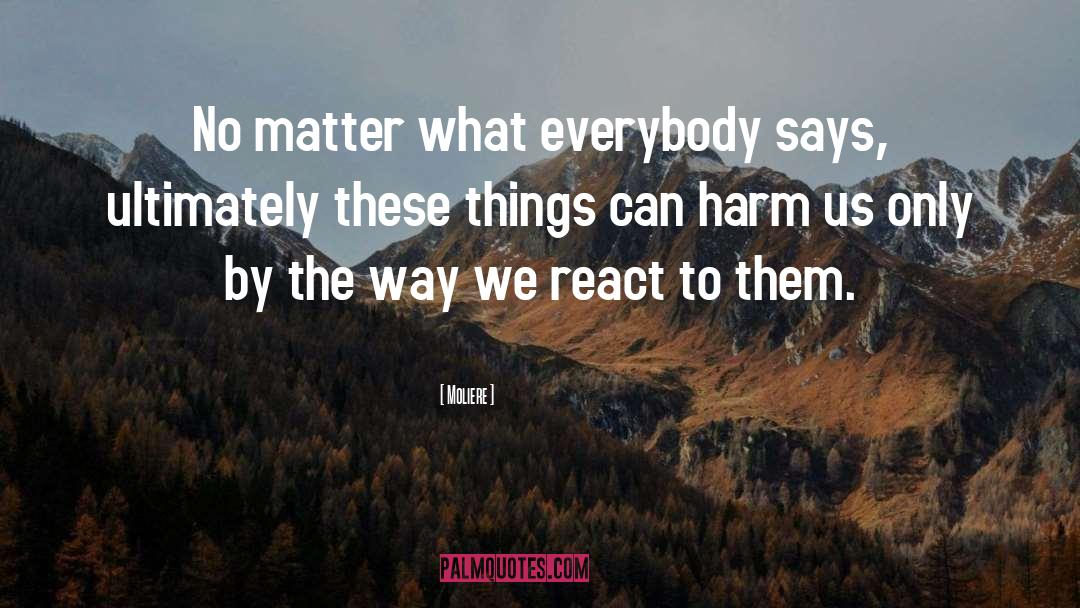 Moliere Quotes: No matter what everybody says,