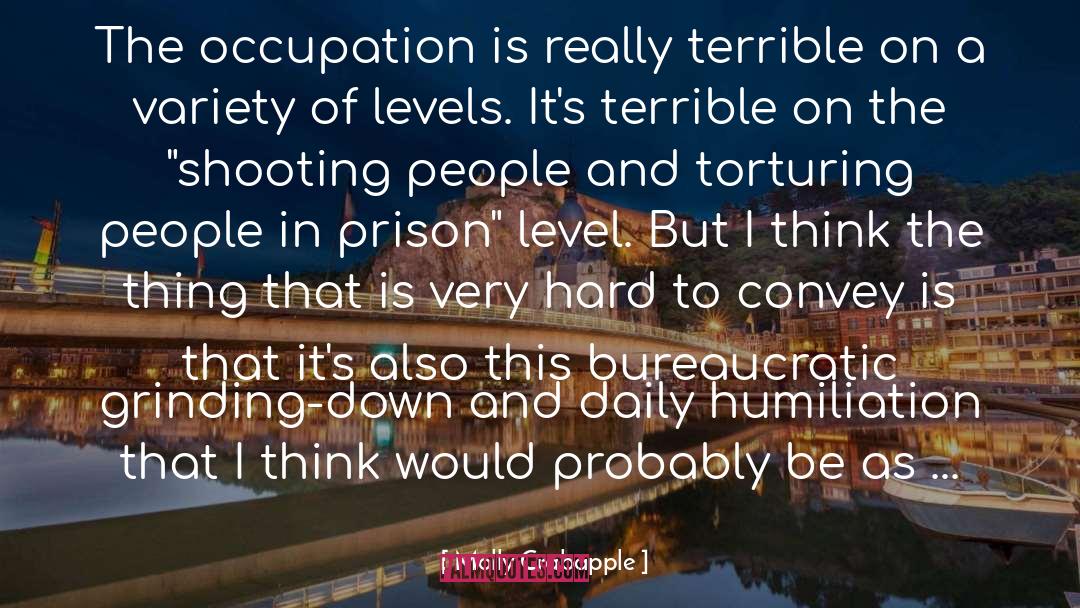 Molly Crabapple Quotes: The occupation is really terrible