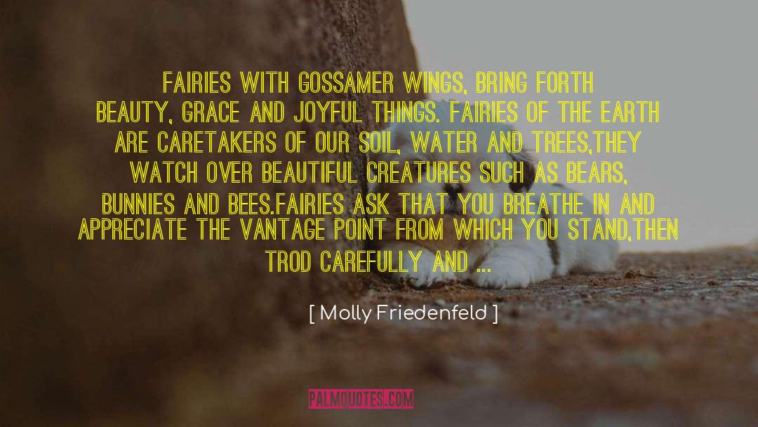 Molly Friedenfeld Quotes: Fairies with gossamer wings,<br> Bring