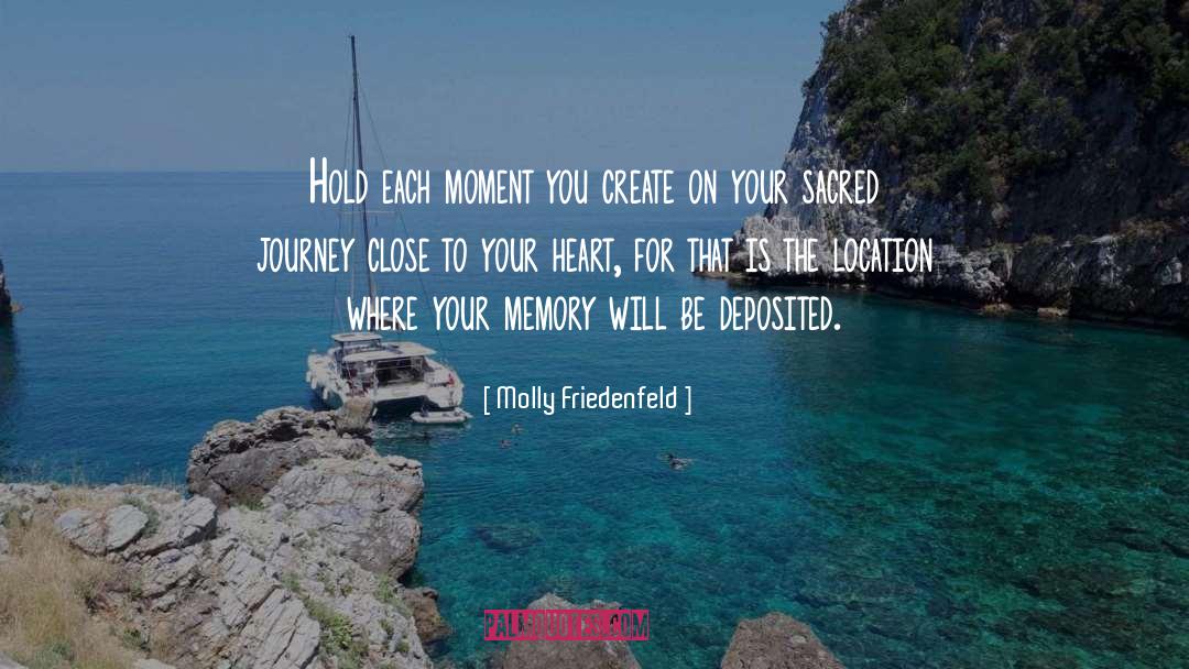 Molly Friedenfeld Quotes: Hold each moment you create