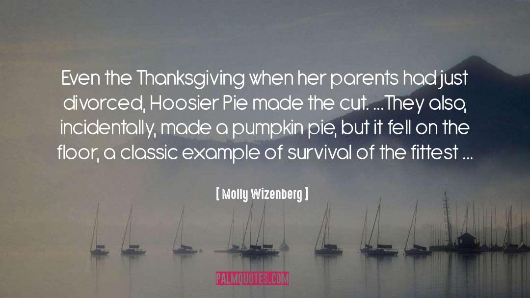 Molly Wizenberg Quotes: Even the Thanksgiving when her