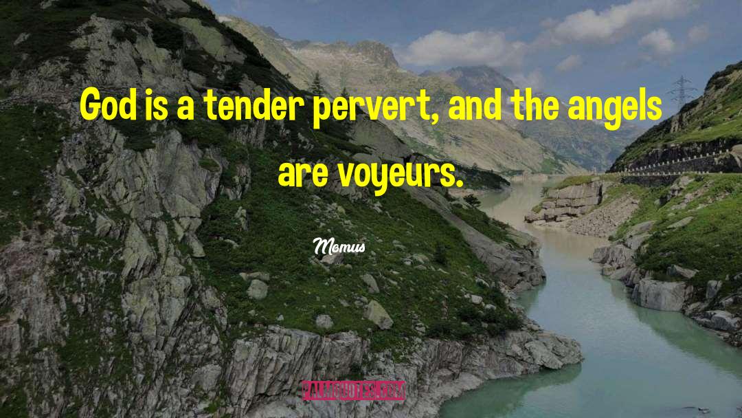 Momus Quotes: God is a tender pervert,