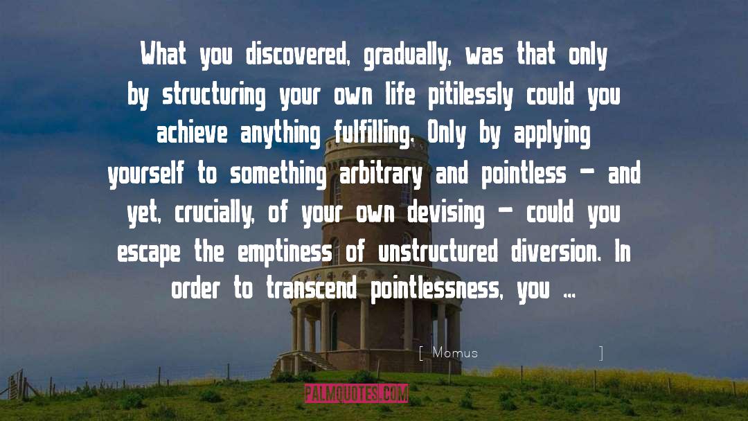 Momus Quotes: What you discovered, gradually, was