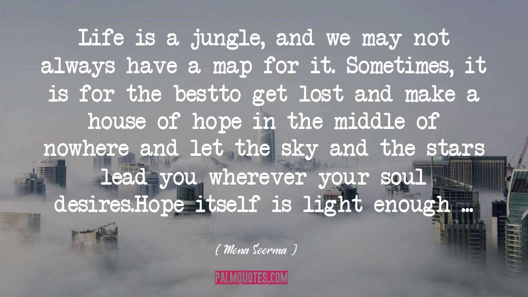 Mona Soorma Quotes: Life is a jungle, and