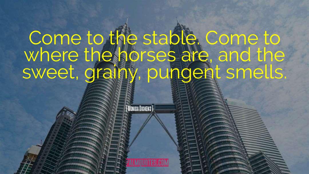 Monica Dickens Quotes: Come to the stable. Come