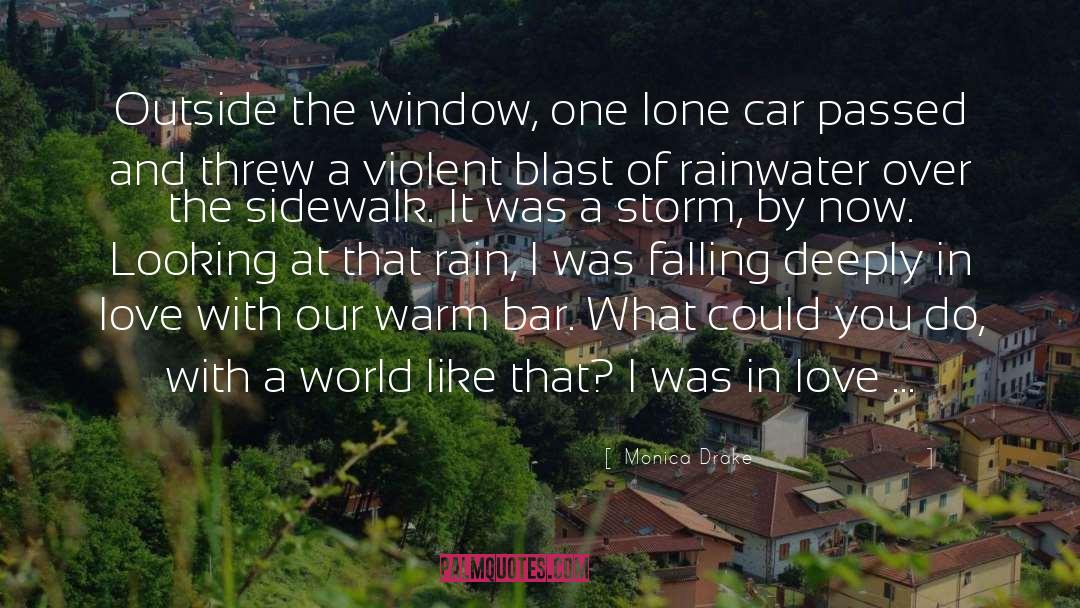 Monica Drake Quotes: Outside the window, one lone