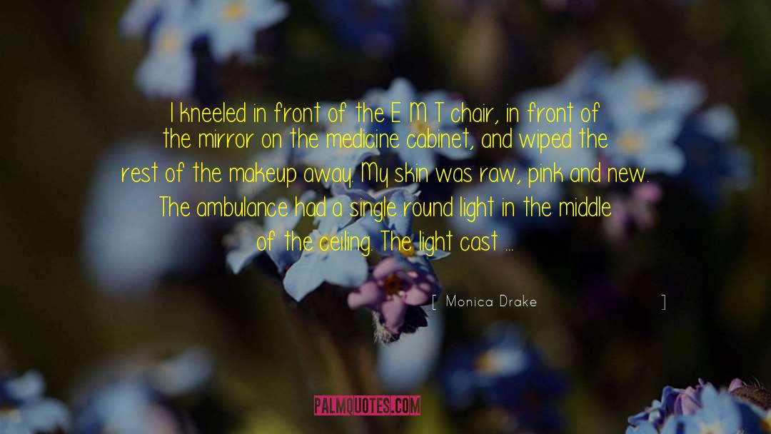 Monica Drake Quotes: I kneeled in front of