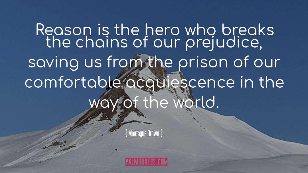 Montague Brown Quotes: Reason is the hero who