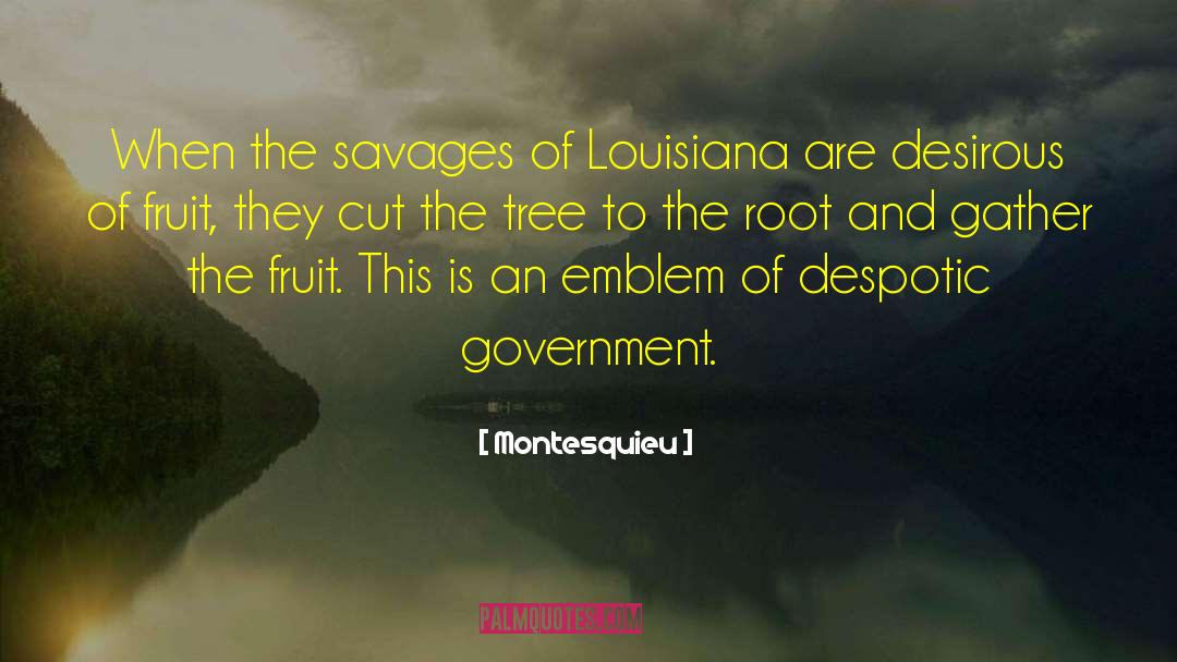 Montesquieu Quotes: When the savages of Louisiana