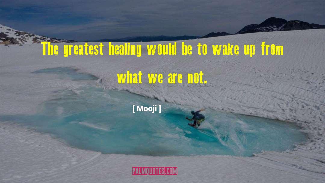 Mooji Quotes: The greatest healing would be