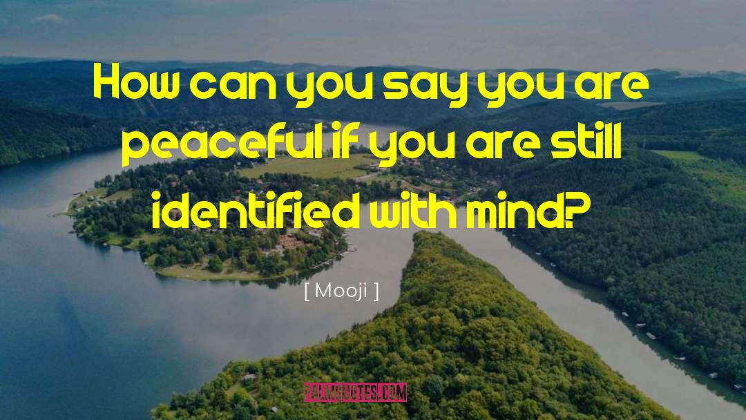 Mooji Quotes: How can you say you