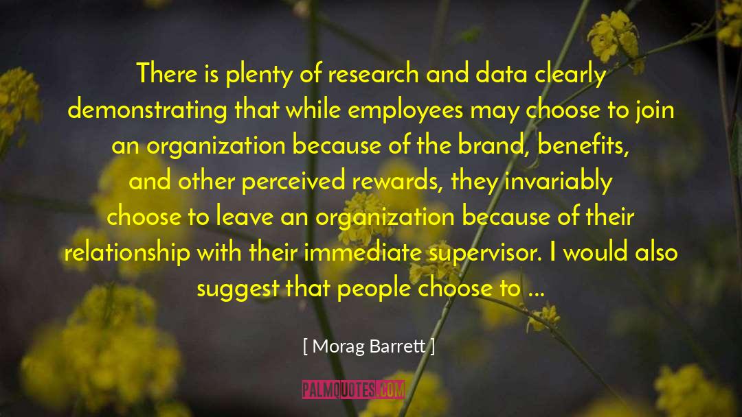 Morag Barrett Quotes: There is plenty of research
