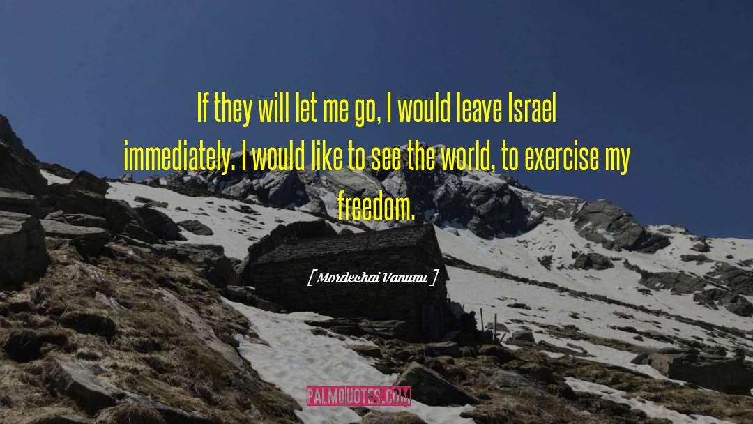Mordechai Vanunu Quotes: If they will let me