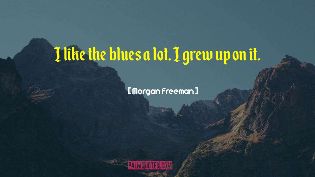 Morgan Freeman Quotes: I like the blues a