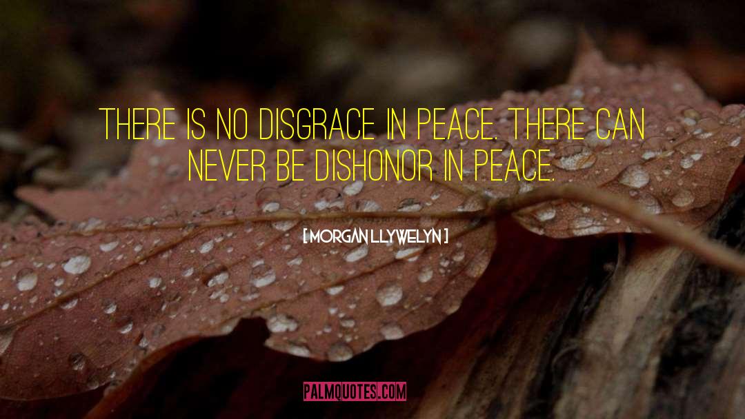 Morgan Llywelyn Quotes: There is no disgrace in