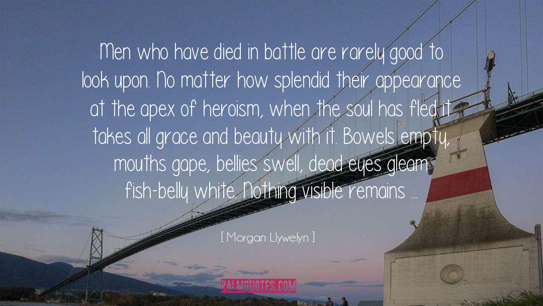 Morgan Llywelyn Quotes: Men who have died in
