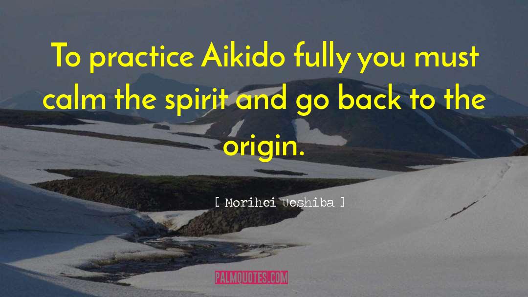 Morihei Ueshiba Quotes: To practice Aikido fully you