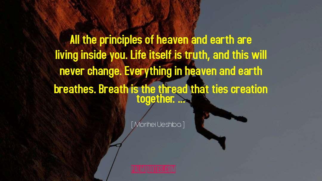 Morihei Ueshiba Quotes: All the principles of heaven