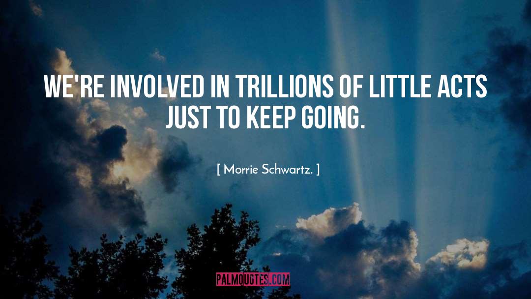 Morrie Schwartz Quotes: We're involved in trillions of