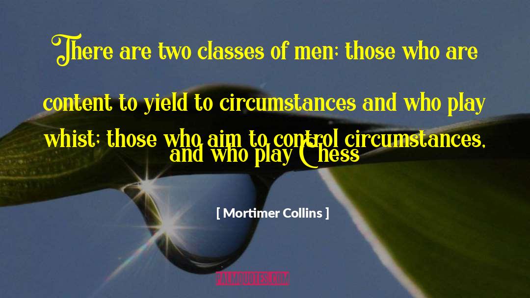 Mortimer Collins Quotes: There are two classes of