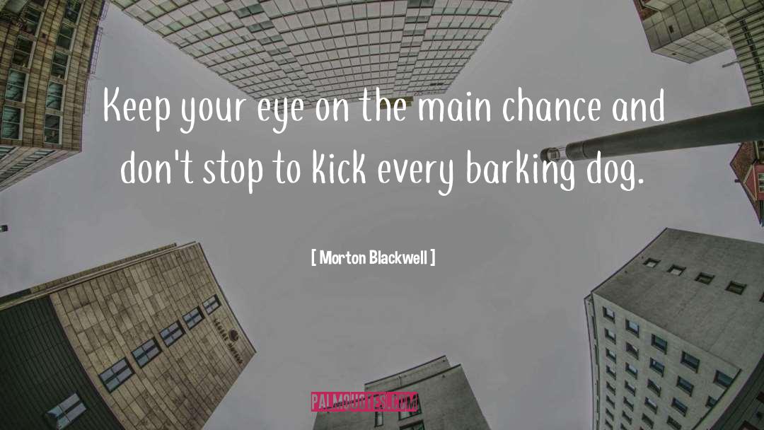 Morton Blackwell Quotes: Keep your eye on the