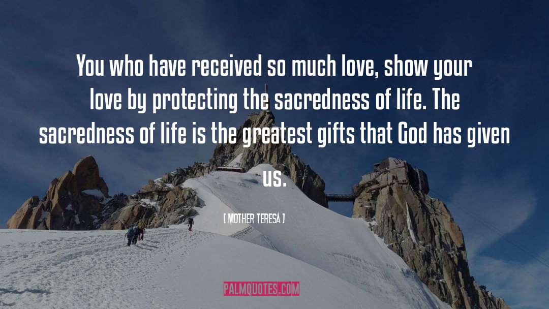 Mother Teresa Quotes: You who have received so