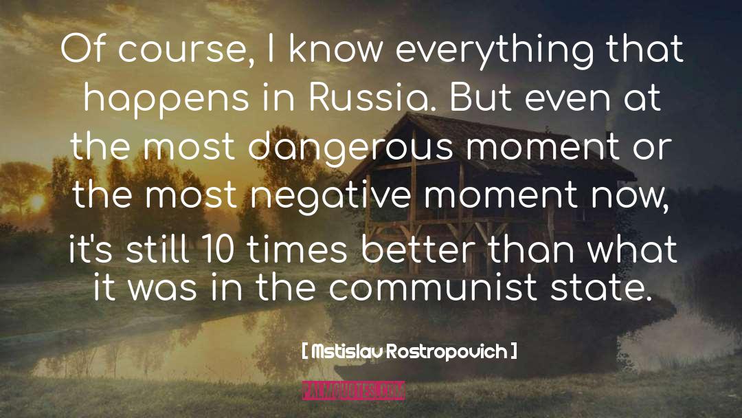 Mstislav Rostropovich Quotes: Of course, I know everything