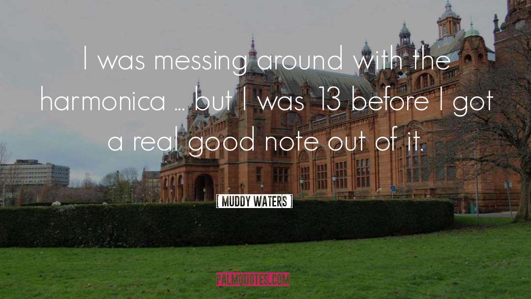 Muddy Waters Quotes: I was messing around with