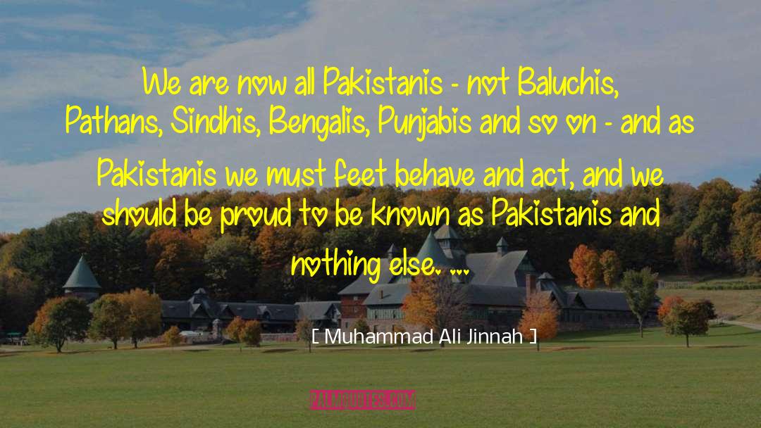 Muhammad Ali Jinnah Quotes: We are now all Pakistanis