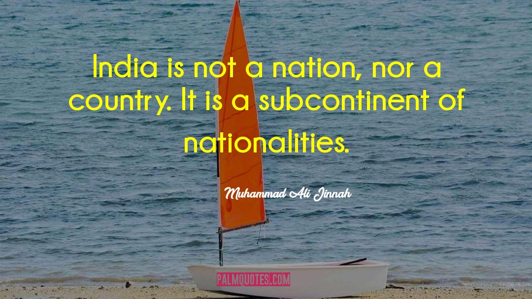 Muhammad Ali Jinnah Quotes: India is not a nation,