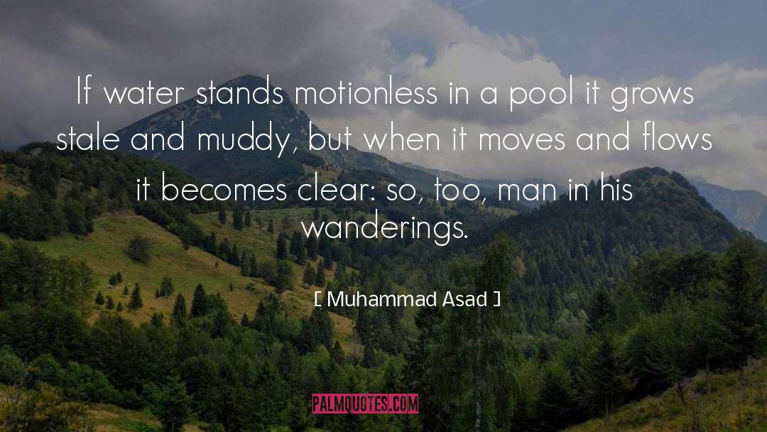 Muhammad Asad Quotes: If water stands motionless in
