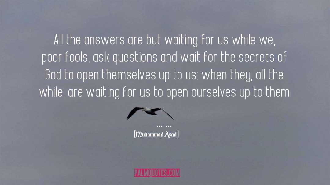 Muhammad Asad Quotes: All the answers are but